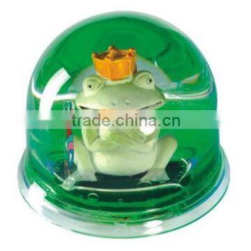 Novelty Design Snow Globe, Water Globe, Custom Cute Frog Figure Inside Snow Ball