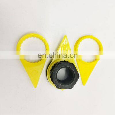 HB33Y  PE loose wheel nut indicator  for truck 33mm yellow color