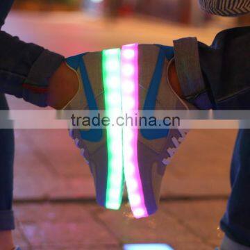 alibaba low cost lighted sneakers ,sneakers with led light for adults and kids, light up platform sneakers with led shoes