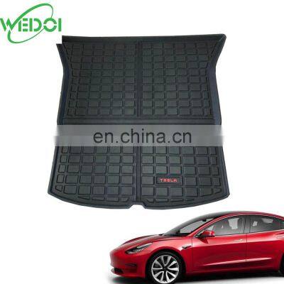 2020 NEW TPE Car Mat for Tesla Model Y All Weather Car Floor Mat Non Slip Trunk Mat Customized for Tesla Model Y