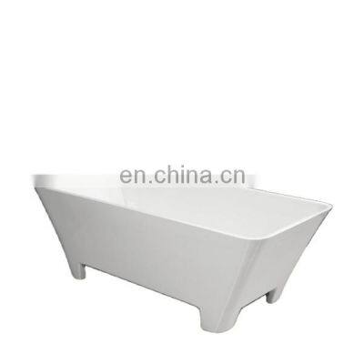 Free Standing Massage Bathtub With Legs Plastic Tub One Person Hot Tub