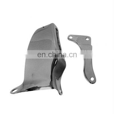 SBC Chrome Water Pump Mounted Alternator Bracket Set