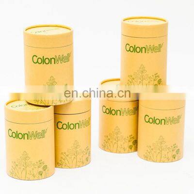 recyclable kraft paper tubes food paper tube for protein powder