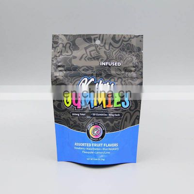 3 side seal gummy candy plastic bag packaging