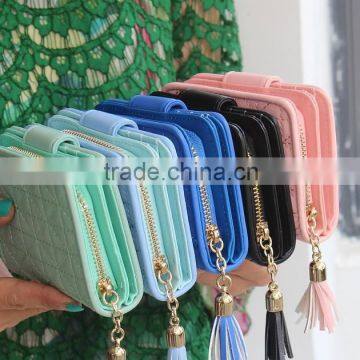 Multicolor Pink Blue Blck Fashional de Ultimos Moda ID Card Bank Card Holder Wallet Cartera Para Dama photo-6