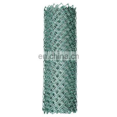 Wire Mesh Galvanized Used Chain Link Fence Price China Wholesale 6 Foot Pvc Coated Low Carbon Steel Iron Metal Green 50x50x4mm