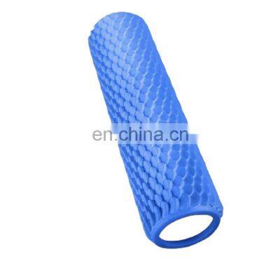 High density gym equipment fitness EVA and PVC foam roller blue