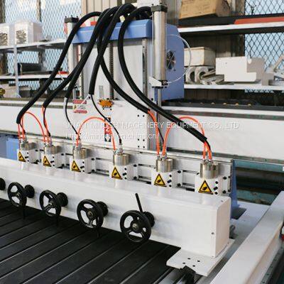 Wood Carpenter Multi Head 3D 1325 Cutting CNC Router Engraving Furniture Making Machine Wood Composite Door photo-5