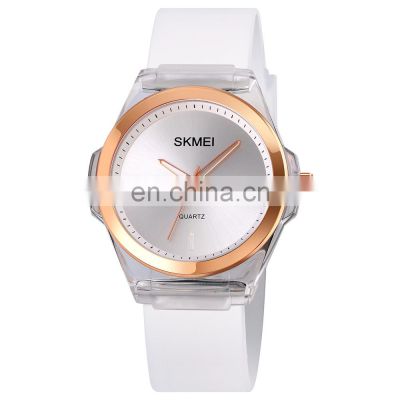 High Quality Skmei 1792 Silicone Band Women Watches Quartz Movement Ladies Wrist Watch Chronograph