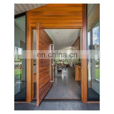 Pivot Door Oak Solid Wood Entrance / Entry Door with High Quality Hardware