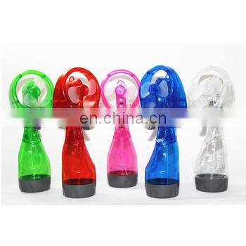 Funny Colorful Portable Handhold Water Spray Mini Fan for Promotions