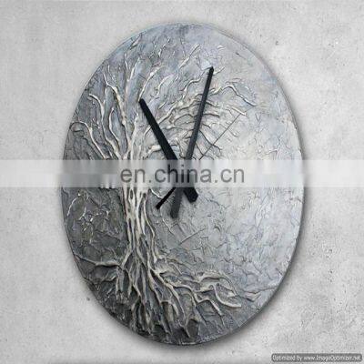 aluminium metal designer wall clock