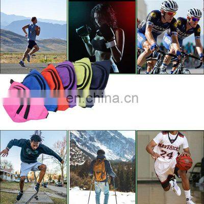 OEM Stylish Custom Logo Running Hiking Belt Green Custom Waist Bag Sports Fanny Pack photo-2
