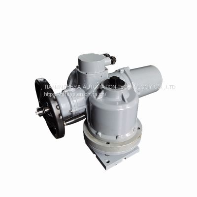 Multi-turn electric actuator with two-way clutch for the gate valves Russian (GOST) standards DZW90