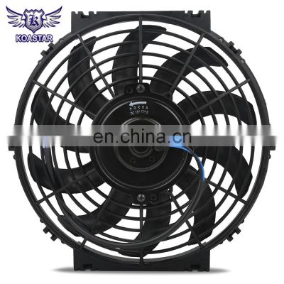 10 inch Universal 10 S-Blades Car Slim electric Radiator air  Cooling  Fan