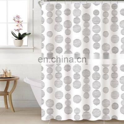 Waterproof shower curtain modern print shower curtain peva with design