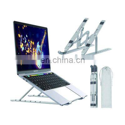 portable foldable aluminum 2021 adjustable laptop stand