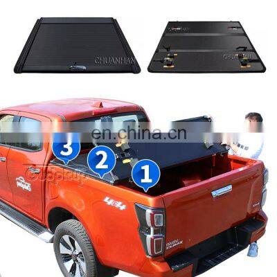 Pickup truck bed cover Aluminum Tonneau Cover  Hard Tri Fold Cover for Great wall wingle