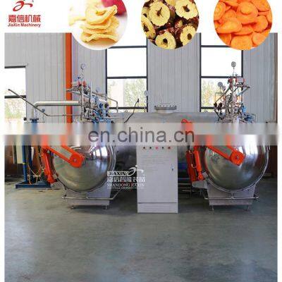 Hot Sale Fruit and Vegetable Crisp Chips Vacuum Puff Machine