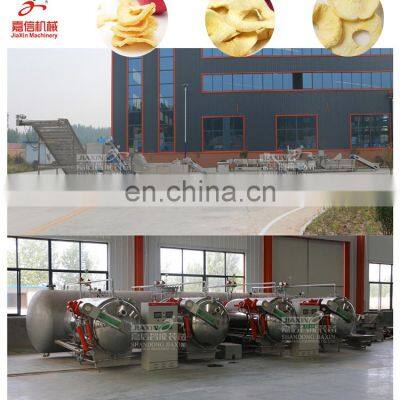 Fruit and vegetable crisp chips vacuum drying line