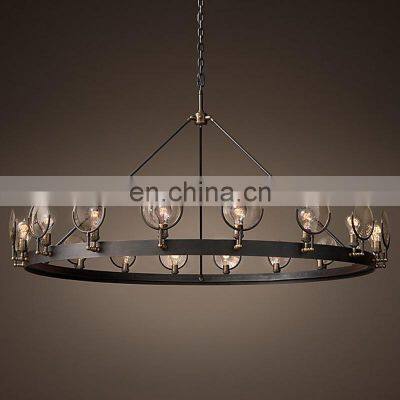New Fashion Design Golden Modern Luxury Apartment Villa Copper Crystal Pendant Light Chandelier photo-4