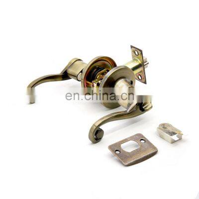 Wholesale Price Antique Brass Zinc Alloy US National Design Safe With Entry Keyed Door Handle Lever Lock photo-4
