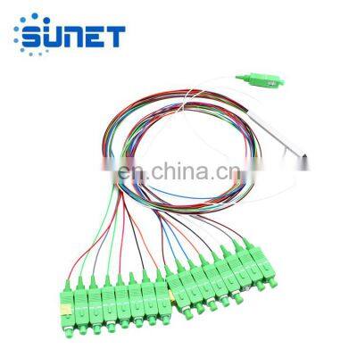 Мини-стальной трубчатый модуль FTTH 1X16 оптический волоконный PLC-сплиттер с разъемами Sc APC photo-2
