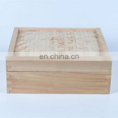 Square chinese food vegetable steamer basket with high quality