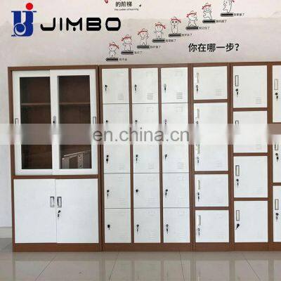 JIMBO Full Height 4 Tiers 12 Doors Metal Bulk Locker Storage Cabinet for Sale photo-4