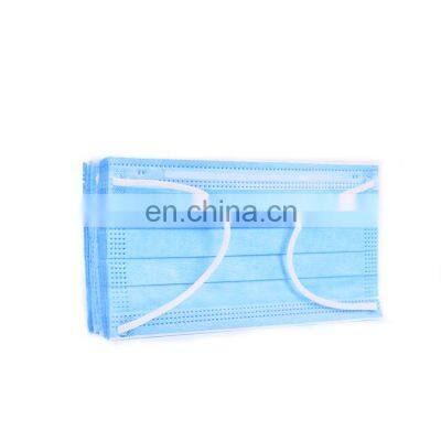 Disposable Face Masks 3 Ply Personal Protective Mouth Cover for Facial Prevention Earloop Masks Blue