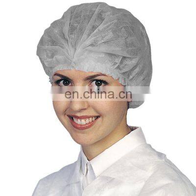 Xiantao Non woven Disposable Bouffant cap Breathable Mob Cap Head Cover Hair Net for Food Service Cleanroom