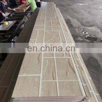 Metal Siding Panel Paypal pu Stone Wall Panel Fireproof pu Roof Panel