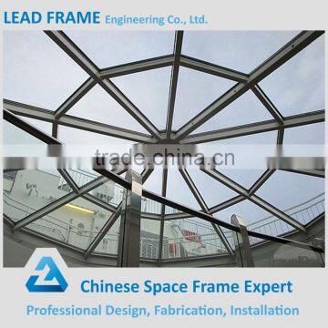 Metal steel space atrium roof structure