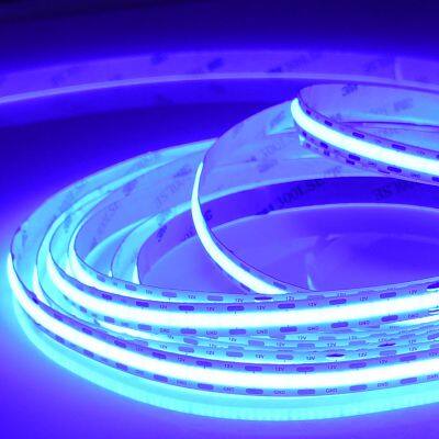 Dimmable dotsfree light DC24v 12v flexible yellow color led cob strip blue cob led strip light Super Bright Flexible