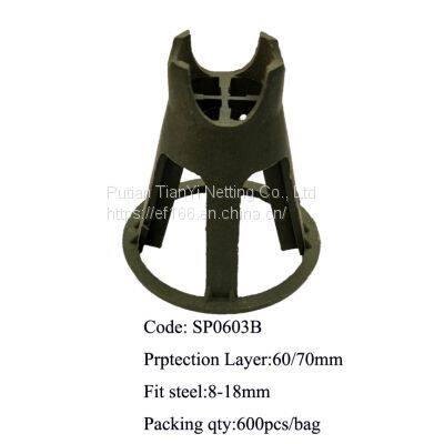 PE/PP Platform Plastic Spacer Protective Layer of Reinforcing Steel Bar Applied in Building.