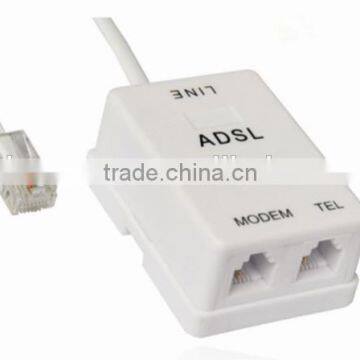 USA type Simplex RJ11 ADSL modem splitter