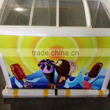 Ice Cream Freezer Curved Glass Door Ice Cream Chest Freezer photo-4