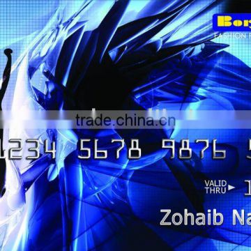 smart store card with embossing number