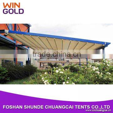 Luxury heavy duty 8x6m strong structures motorized roof awnings for roof cover                        
                                                Quality Choice