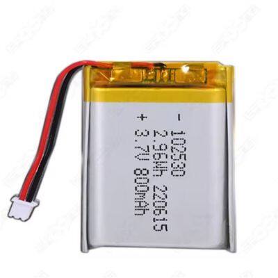 3.7 Lipo 102530 800Mah Lithium Ion Battery Rechargeable 3.7V 800Mah Lipo Battery