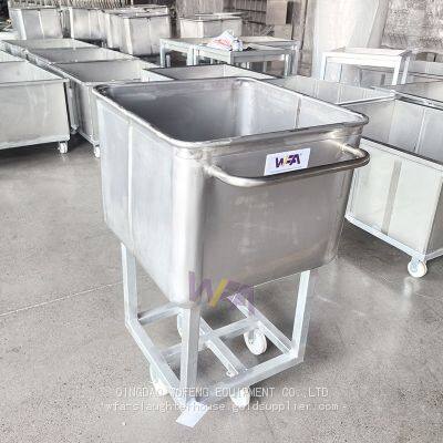 Factory Customized Cow Slaughterhouse 200L Standard Trolley For Livestock Abattoir