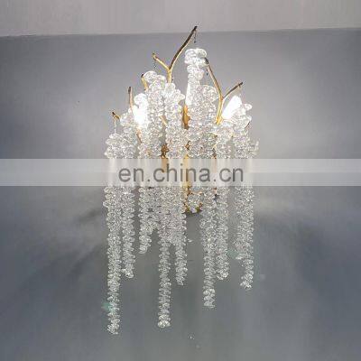 Modern Luxury Glass Led Wall Lamp For Bedroom Dining Room Hotel Living Room Wall Light
