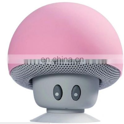 Mini Cute Mushroom Active BT 5.0 Speaker Portable 3W Silicone Wireless Speaker