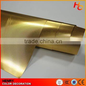 Gold Color Soft Self Adhesive PVC Metalized Film for packaging