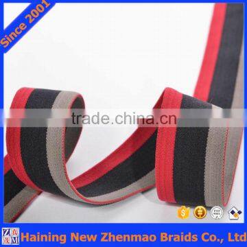 Tenacity woven three colors striped ribbon with national jacquard