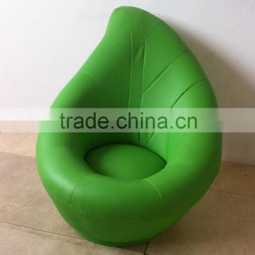 Replica relaxing comfortable solid beech wood frame fabric/PU Leaf shape chair ,Italian style leaf chair for cafe