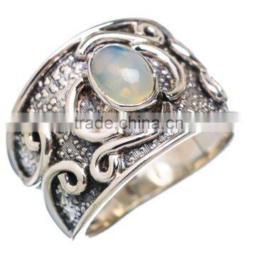 RARE ETHIOPIAN OPAL 925 STERLING SILVER RING ,925 STERLING SILVER JEWELRY WHOLE SALE,JEWELRY EXPORTER