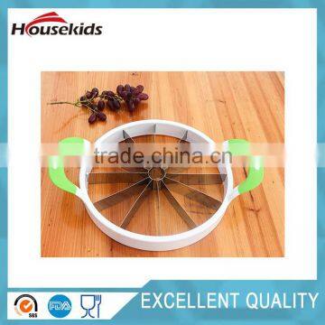 Green Stainless Steel Watermelon Cutter Fruit Divider Melon Slicer photo-6