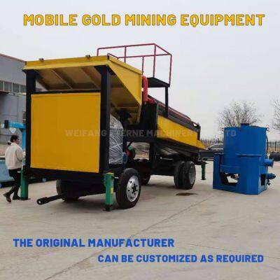 Factory Popular 10-30TPH Small Alluvial Gold Mining Equipment Placer Gold Washing Plant