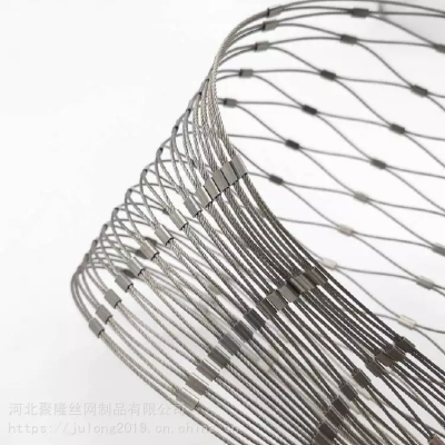 Flexible Ss304 Stainless Steel Wire Rope Mesh Used in Zoo Fence Bird Fence